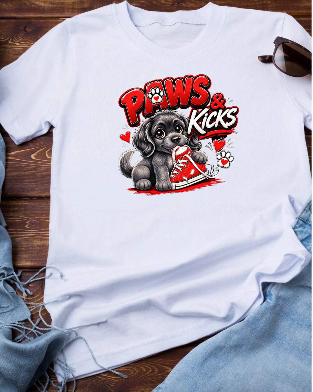 PAWS & Kicks T-shirts