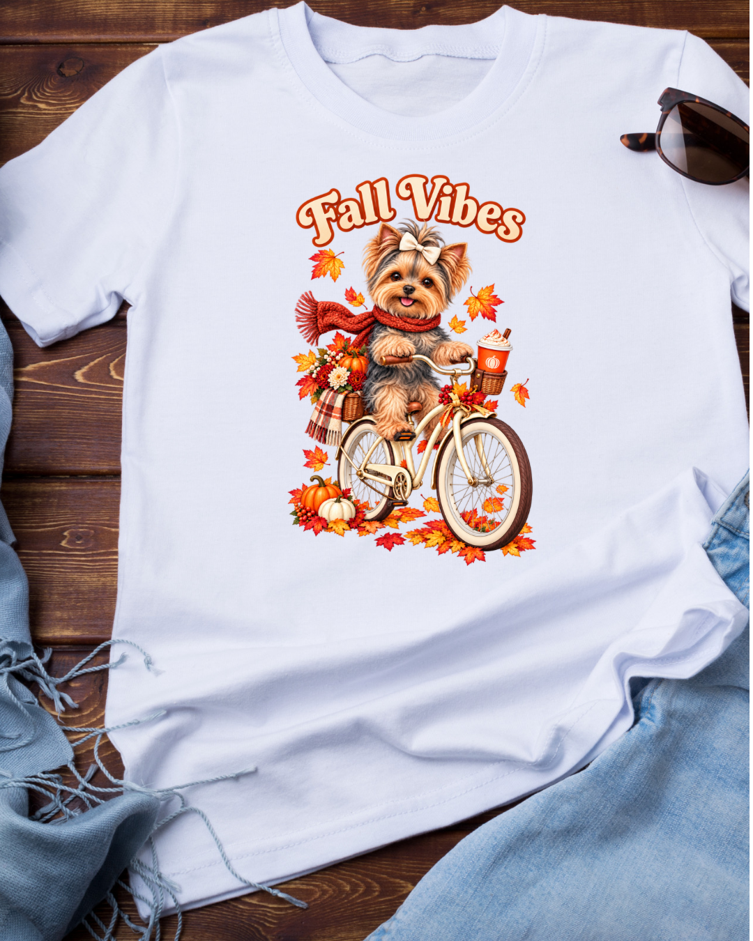 Fall Vibes Yorkie Bike Ride